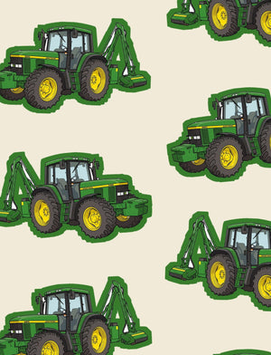 Furrow & Fields Boxer Briefs John Deere 6910 Big Print Boxer Briefs – Cream Quality Farmers Merch