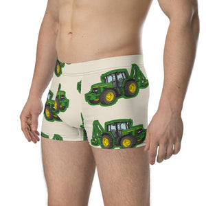 Furrow & Fields Boxer Briefs John Deere 6910 Big Print Boxer Briefs – Cream Quality Farmers Merch