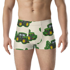 Furrow & Fields Boxer Briefs John Deere 6910 Big Print Boxer Briefs – Cream Quality Farmers Merch