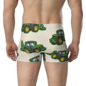 Furrow & Fields Boxer Briefs John Deere 6910 Big Print Boxer Briefs – Cream Quality Farmers Merch