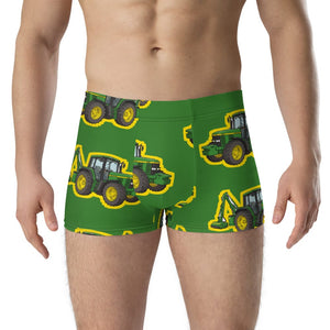 Furrow & Fields Boxer Briefs John Deere 6910 Big Print Boxer Briefs – Green Quality Farmers Merch