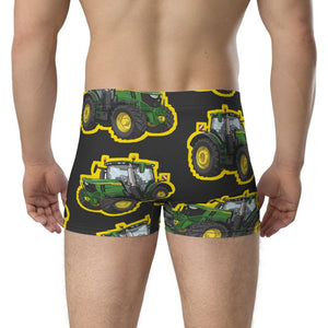 Furrow & Fields Boxer Briefs John Deere 6R 250 Big Print Boxer Briefs – Charcoal Quality Farmers Merch