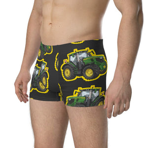Furrow & Fields Boxer Briefs John Deere 6R 250 Big Print Boxer Briefs – Charcoal Quality Farmers Merch