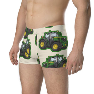 Furrow & Fields Boxer Briefs John Deere 6R 250 Big Print Boxer Briefs – Cream Quality Farmers Merch