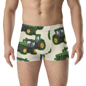 Furrow & Fields Boxer Briefs John Deere 8345R Big Print Boxer Briefs – Cream Quality Farmers Merch