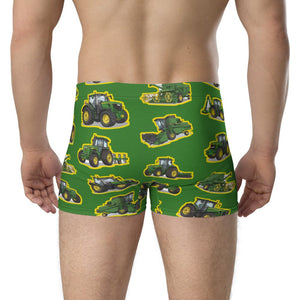Furrow & Fields Boxer Briefs John Deere Tractors All-Over Print Boxer Briefs Quality Farmers Merch
