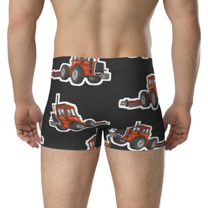 Furrow & Fields Boxer Briefs Massey Ferguson 1200 Big Print Boxer Briefs – Charcoal Quality Farmers Merch