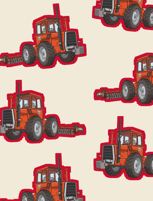 Furrow & Fields Boxer Briefs Massey Ferguson 1200 Big Print Boxer Briefs – Cream Quality Farmers Merch
