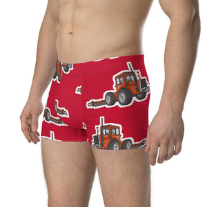 Furrow & Fields Boxer Briefs Massey Ferguson 1200 Big Print Boxer Briefs – Red Quality Farmers Merch