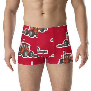 Furrow & Fields Boxer Briefs Massey Ferguson 1200 Big Print Boxer Briefs – Red Quality Farmers Merch