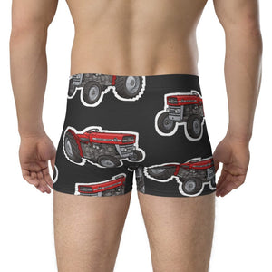 Furrow & Fields Boxer Briefs Massey Ferguson 135 Big Print Boxer Briefs – Charcoal Quality Farmers Merch