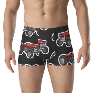 Furrow & Fields Boxer Briefs Massey Ferguson 135 Big Print Boxer Briefs – Charcoal Quality Farmers Merch