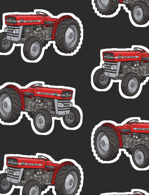 Furrow & Fields Boxer Briefs Massey Ferguson 135 Big Print Boxer Briefs – Charcoal Quality Farmers Merch