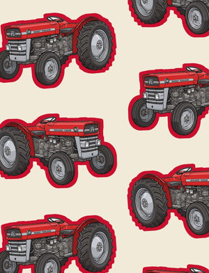 Furrow & Fields Boxer Briefs Massey Ferguson 135 Big Print Boxer Briefs – Cream Quality Farmers Merch