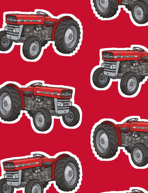 Furrow & Fields Boxer Briefs Massey Ferguson 135 Big Print Boxer Briefs – Red Quality Farmers Merch
