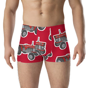 Furrow & Fields Boxer Briefs Massey Ferguson 165 Big Print Boxer Briefs – Red Quality Farmers Merch