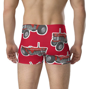 Furrow & Fields Boxer Briefs Massey Ferguson 165 Big Print Boxer Briefs – Red Quality Farmers Merch