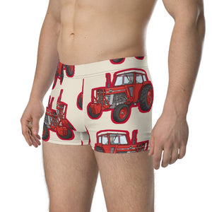 Furrow & Fields Boxer Briefs Massey Ferguson 188 Big Print Boxer Briefs – Cream Quality Farmers Merch