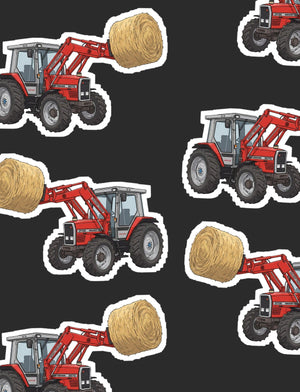 Furrow & Fields Boxer Briefs Massey Ferguson 3070 Big Print Boxer Briefs – Charcoal Quality Farmers Merch
