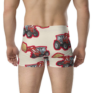 Furrow & Fields Boxer Briefs Massey Ferguson 3070 Big Print Boxer Briefs – Cream Quality Farmers Merch