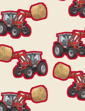 Furrow & Fields Boxer Briefs Massey Ferguson 3070 Big Print Boxer Briefs – Cream Quality Farmers Merch