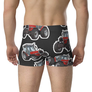 Furrow & Fields Boxer Briefs Massey Ferguson 3075 Big Print Boxer Briefs – Charcoal Quality Farmers Merch