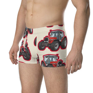 Furrow & Fields Boxer Briefs Massey Ferguson 3075 Big Print Boxer Briefs – Cream Quality Farmers Merch