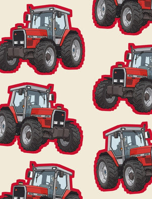Furrow & Fields Boxer Briefs Massey Ferguson 3075 Big Print Boxer Briefs – Cream Quality Farmers Merch