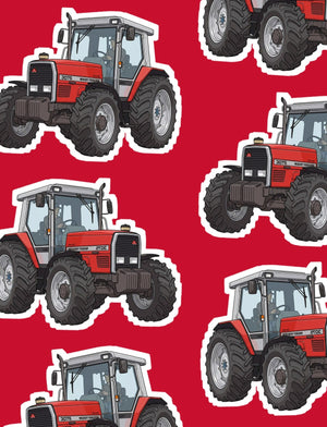 Furrow & Fields Boxer Briefs Massey Ferguson 3075 Big Print Boxer Briefs – Red Quality Farmers Merch