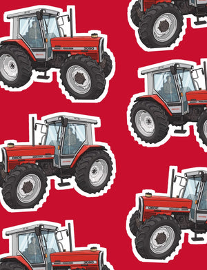 Furrow & Fields Boxer Briefs Massey Ferguson 3090 Big Print Boxer Briefs – Red Quality Farmers Merch