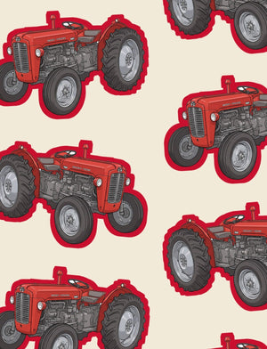 Furrow & Fields Boxer Briefs Massey Ferguson 35X Big Print Boxer Briefs – Cream Quality Farmers Merch