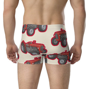 Furrow & Fields Boxer Briefs Massey Ferguson 35X Big Print Boxer Briefs – Cream Quality Farmers Merch