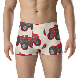 Furrow & Fields Boxer Briefs Massey Ferguson 35X Big Print Boxer Briefs – Cream Quality Farmers Merch