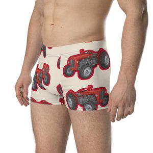 Furrow & Fields Boxer Briefs Massey Ferguson 35X Big Print Boxer Briefs – Cream Quality Farmers Merch