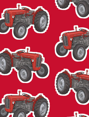 Furrow & Fields Boxer Briefs Massey Ferguson 35X Big Print Boxer Briefs – Red Quality Farmers Merch