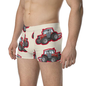 Furrow & Fields Boxer Briefs Massey Ferguson 375 Big Print Boxer Briefs – Cream Quality Farmers Merch
