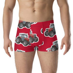 Furrow & Fields Boxer Briefs Massey Ferguson 375 Big Print Boxer Briefs – Red Quality Farmers Merch