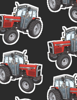 Furrow & Fields Boxer Briefs Massey Ferguson 390T Big Print Boxer Briefs – Charcoal Quality Farmers Merch