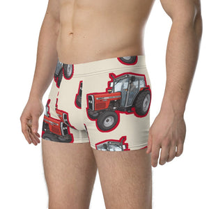 Furrow & Fields Boxer Briefs Massey Ferguson 390T Big Print Boxer Briefs – Cream Quality Farmers Merch