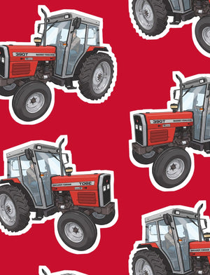 Furrow & Fields Boxer Briefs Massey Ferguson 390T Big Print Boxer Briefs – Red Quality Farmers Merch