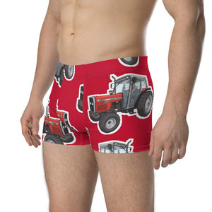 Furrow & Fields Boxer Briefs Massey Ferguson 390T Big Print Boxer Briefs – Red Quality Farmers Merch