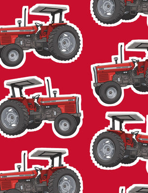 Furrow & Fields Boxer Briefs Massey Ferguson 399 Big Print Boxer Briefs – Red Quality Farmers Merch