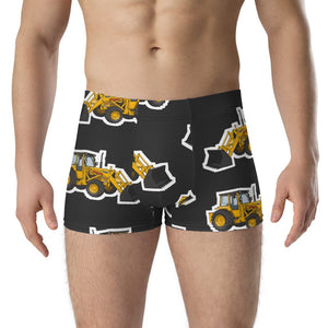 Furrow & Fields Boxer Briefs Massey Ferguson 50E Big Print Boxer Briefs – Charcoal Quality Farmers Merch