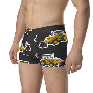 Furrow & Fields Boxer Briefs Massey Ferguson 50E Big Print Boxer Briefs – Charcoal Quality Farmers Merch