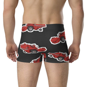 Furrow & Fields Boxer Briefs Massey Ferguson 520 Big Print Boxer Briefs – Charcoal Quality Farmers Merch