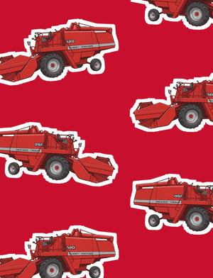 Furrow & Fields Boxer Briefs Massey Ferguson 520 Big Print Boxer Briefs – Red Quality Farmers Merch