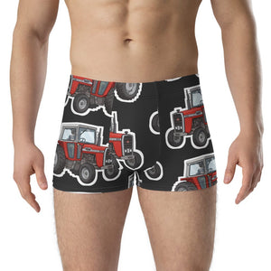 Furrow & Fields Boxer Briefs Massey Ferguson 590 Big Print Boxer Briefs – Charcoal Quality Farmers Merch