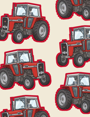 Furrow & Fields Boxer Briefs Massey Ferguson 590 Big Print Boxer Briefs – Cream Quality Farmers Merch