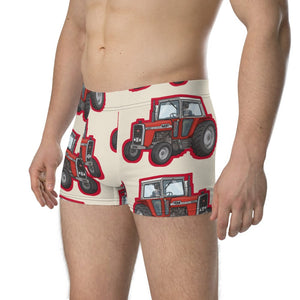 Furrow & Fields Boxer Briefs Massey Ferguson 590 Big Print Boxer Briefs – Cream Quality Farmers Merch