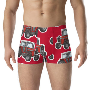Furrow & Fields Boxer Briefs Massey Ferguson 590 Big Print Boxer Briefs – Red Quality Farmers Merch